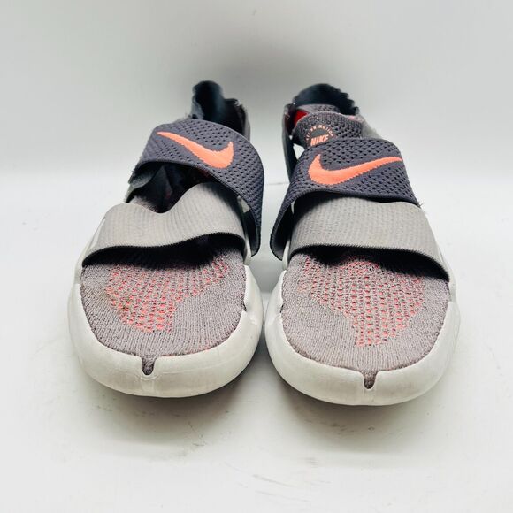 Nike Free RN Womens 8.5 Gray Motion Flyknit Running Shoes Athletic Sneakers - Picture 5 of 11